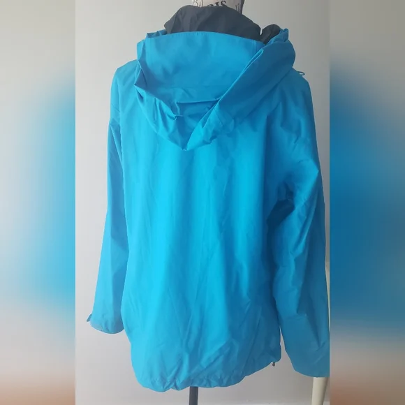 MOUNTAIN HARD WEAR Rain jacket Size L Blue - like new - Picture 5 of 9